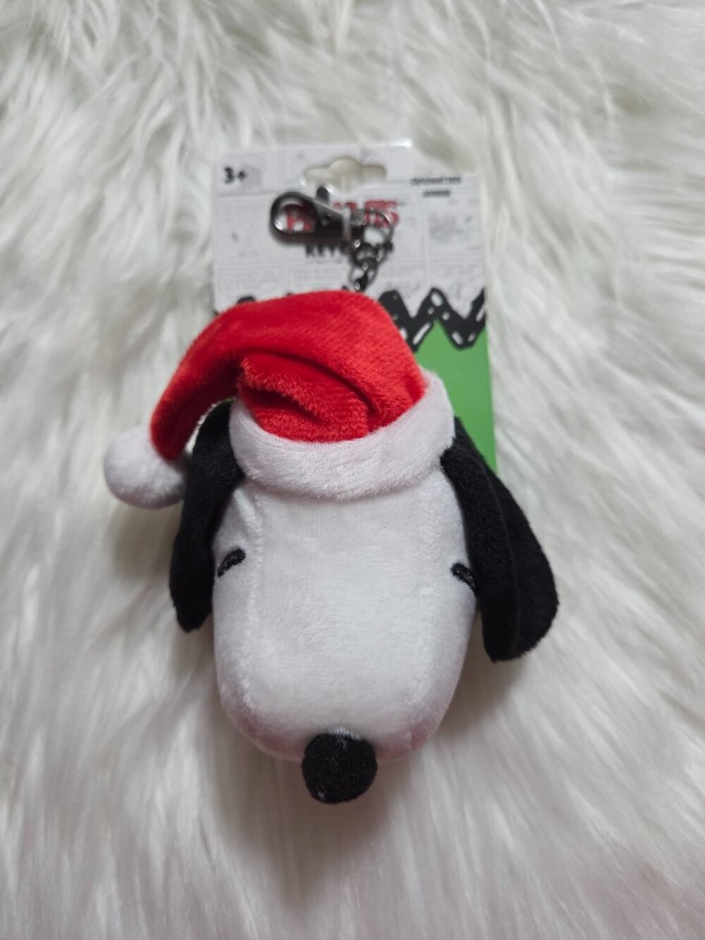 Peanuts Santa Snoopy Keychain